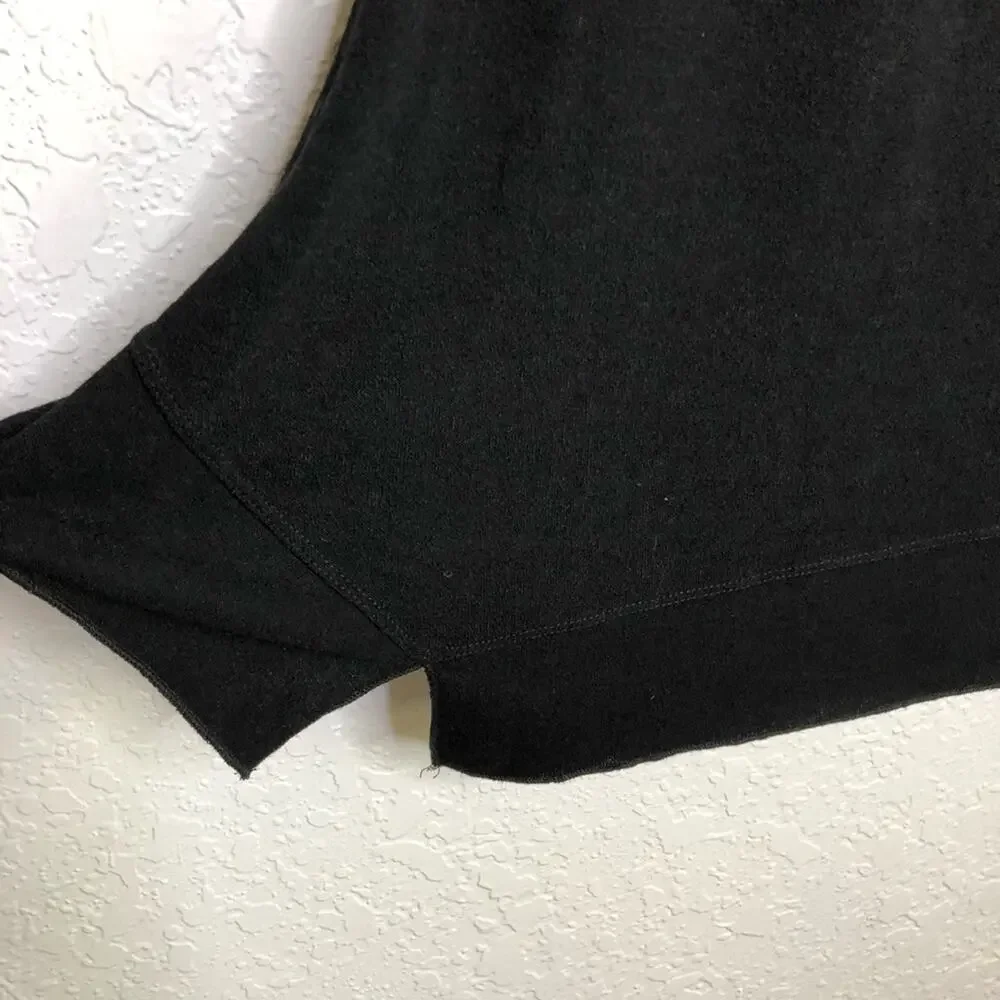 Soft Surroundings black cowl neck knit midi dress size Petite Large PL